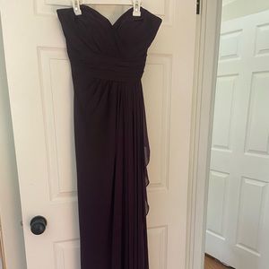 Bill Levkoff Plum Sweetheart Dress - unaltered